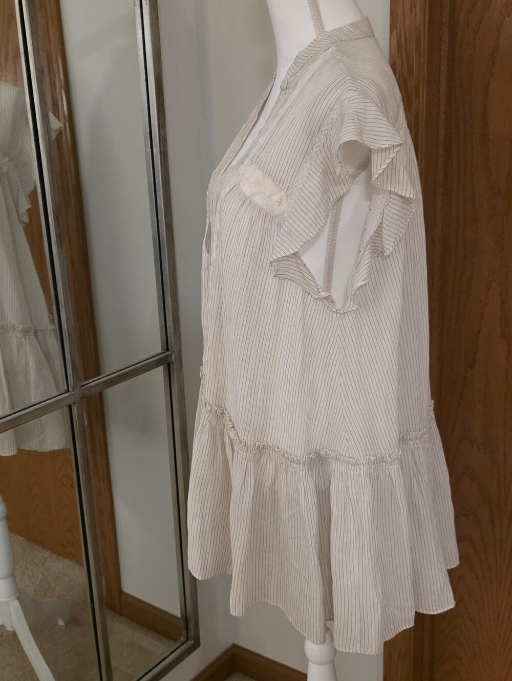 Free People Lace Ruffle Mini Dress - Picture 2 of 11